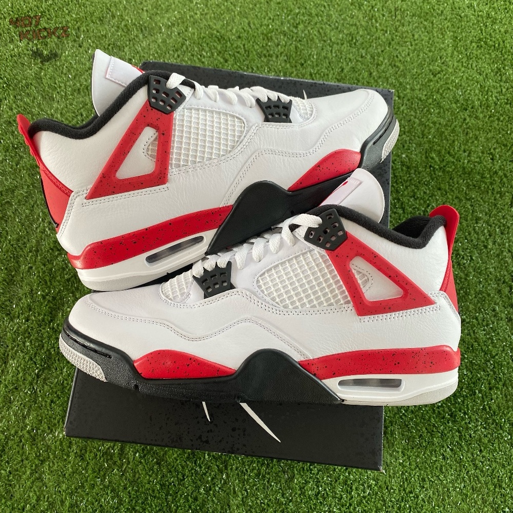 New Air Jordan 4 Retro 'Red Cement' Men's Shoes - Picture 1 of 15